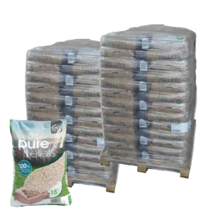 Holzpellets Premium Pure Pellet - 2 Paletten - 130 Säcke - 1950 kg