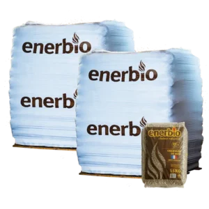 Holzpellets Premium ENERBIO - 1 Palette - 66 Säcke - 990 kg