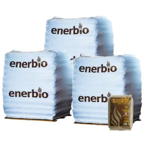 Holzpellets Premium ENERBIO - 3 Paletten - 198 Säcke - 2970 kg