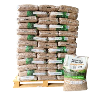 Holzpellets Premium SimplyPELLET - 1 Palette - 65 Säcke - 975 kg